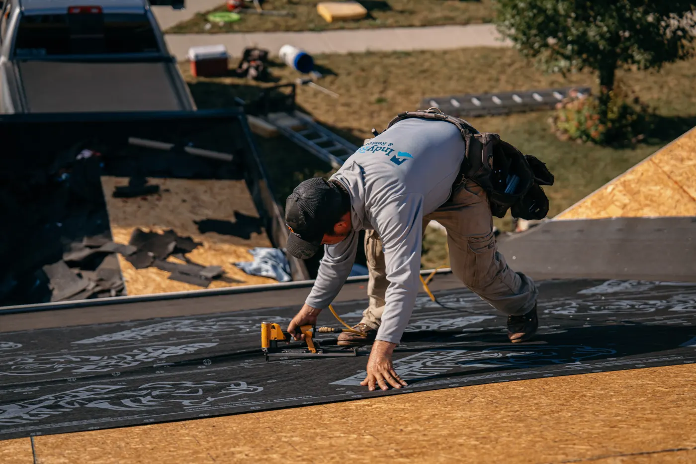 Flashing and seam work in Whiteland